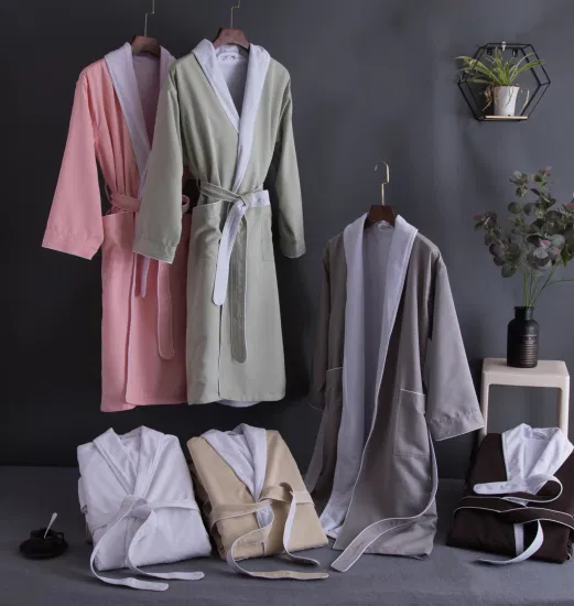 Wholesale Luxury Hotel Customized 100% Cotton Bathrobes